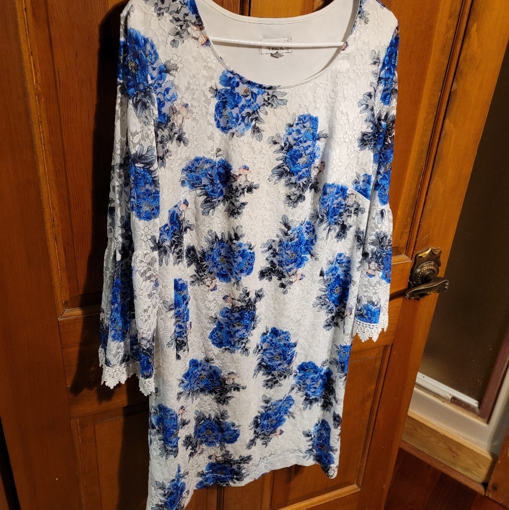 Plus Size 1x Bell Sleeved Dress
